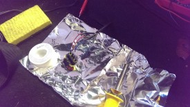 Soldering on foil