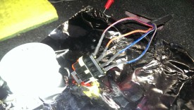 Heat shrink tubing on wires