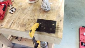 Screwed the steel to the osb pieces