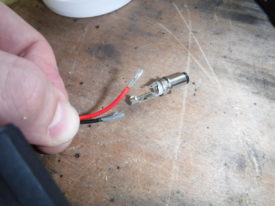 Wires stripped and ready to install