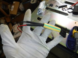 Solder the new plug to the assembly