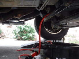 Far away shot of the transfer pump