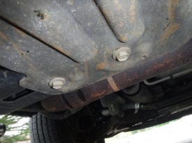 First and second bolts