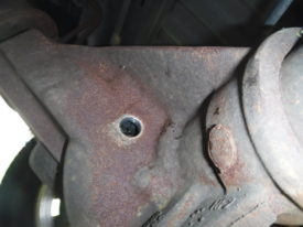 Removed fill plug
