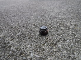 Dirty plug still to be cleaned