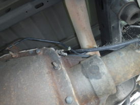 It tucks easily above the differential