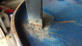 Welded in place