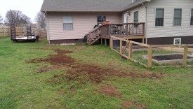 Done burying the pipe