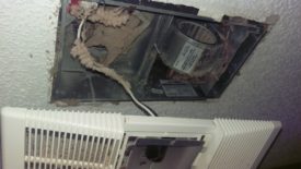 The cover removed