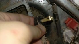 Unplug the fan for safety and removal