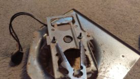 Removing motor and blower from housing