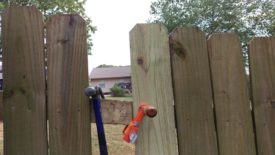 New picket clamped