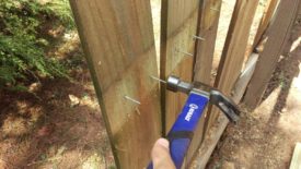 Tapping the nails out