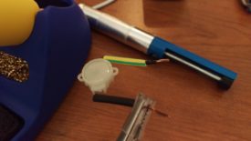 Wire prepared with heat shrink over it