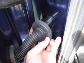The connector can be pulled back once released