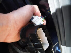 Once unplugged, the wire can be pulled out further and more easily accessed