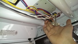 Power to the ballast via wire nuts