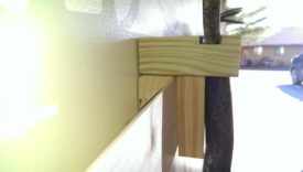 Profile view of the holder, so you can see how it hangs on the cleat