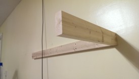 Bolting the sides to the wall