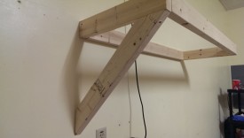 One brace installed