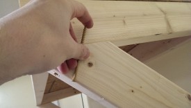 The diagonal requires a 3 or 3.5" second screw to reach
