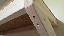Second screw sunk in