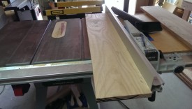The flat edge can run against the fence of your table saw
