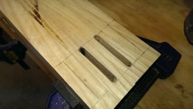 First two mortises cut