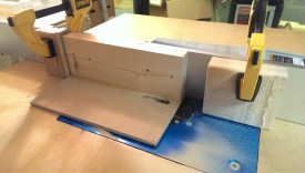 Using stop blocks to cut the slot