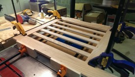 Gluing up a side panel