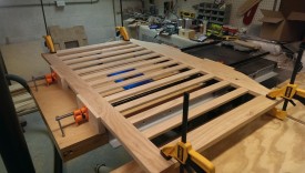 Gluing up the back panel