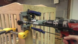 Drilling through-hole as wide as bolt threads