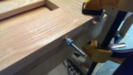 Start the insert with the drill