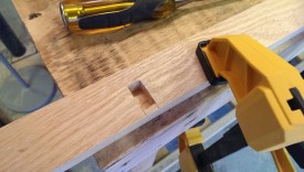Cleanup with a chisel