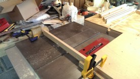 Half lap joint on the outside piece with a stop block extension