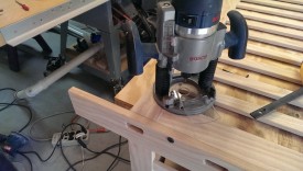 Routing the inside corners