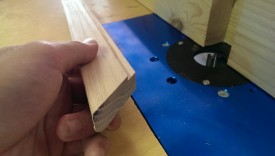 Cutting the rabbets for the glass