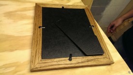 Backing holders installed