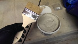 The mastic is just a goop that dries air-tight