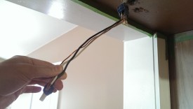 Old wiring needs to move for new fixture