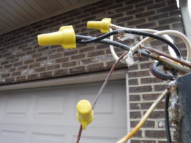 Untwist the wire nuts