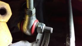 The lower bolt for the end link