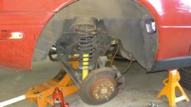 Coilover ready to be removed