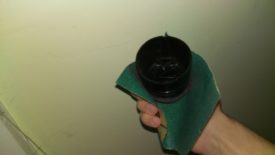 Sandpaper cleaned up the remainder