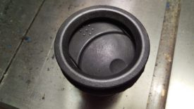 Old miata front acts as cover