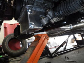 Floor jack under the subframe