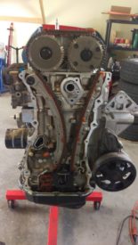 Timing chain exposed