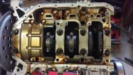 Oil pump removed