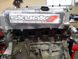 You can see how the k20 style intake manifold gasket doesn't cover the right side