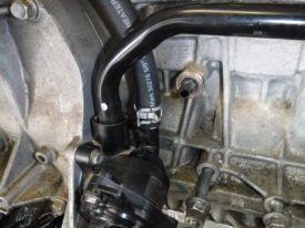 Finally putting some 5/8" heater hose on the housing